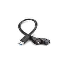 USB 3,0 2-en-1 Cable de extensión macho a hembra Nueva condición Carga DE DATOS Unidad flash Tarjeta de red Compatible con disco duro