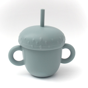 Bebé Led destete agua potable tapa fiable Sippy taza irrompible taza de entrenamiento para niños pequeños tazas de silicona para bebés con pajita - Product Image 4