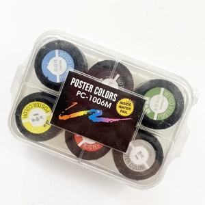 6 Colors Available Plastic Box Package Non-toxic Poster Colour for School Children <b>Drawing</b> - Product Image 3