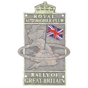 Plaque de style rétro Plaque en fonte d'aluminium fabriquée à usage intensif et plaque décorative à thème britannique Article mural - Product Image 1