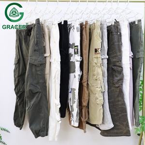 Vente en Gros de Vêtements d'Occasion en Balles Pantalons Cargo pour Hommes Friperie en Ligne - Product Image 4