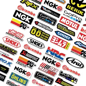 40pcs/set Car Stickers Motorcycle Decals Motorcycle Side Car Body  Decoration Scratches Paster Helmet Waterproof Stickers