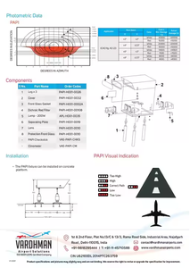 Approche de précision PAPI LED allume l'indicateur de chemin vert ICAO/FAA/IEC conforme aux voyants d'avertissement d'aviation AR111 Type de Base - Product Image 5