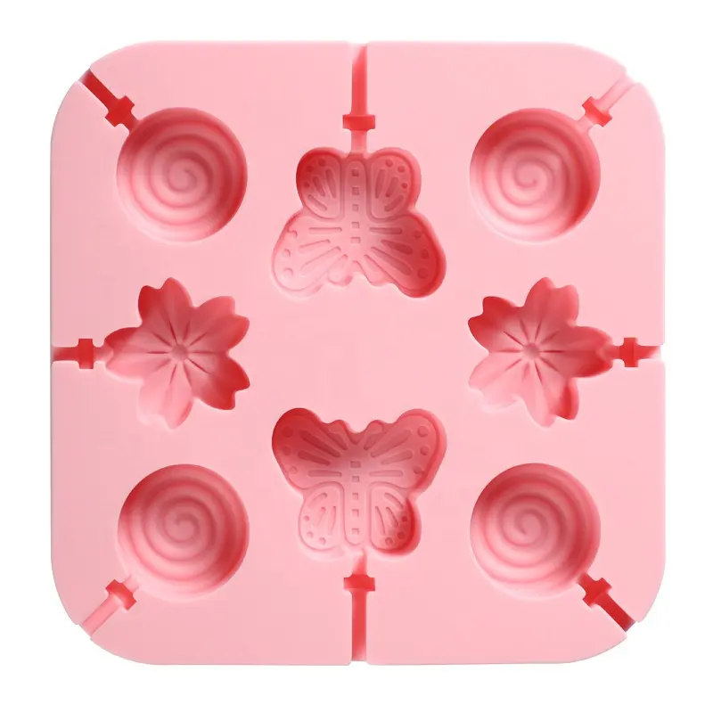 Wholesale Cartoon Silicone lollipop Chocolate Mold Cheese stick candy silicon moulds baking cake decorating fondant molds