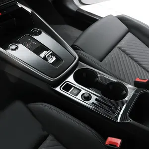 Cubierta Interior para Panel de Cambio de Marchas de Consola Central para <span class=keywords><strong>Audi</strong></span> A3 8Y 2021 <span class=keywords><strong>2022</strong></span> 2023 2024, Accesorios para Automóviles, Textura de Carbono - Product Image 1