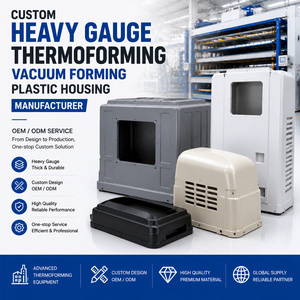 Custom Heavy Gauge Thermoforming Vacuum <strong>Forming</strong> Thickness Plastic Housing CNC <strong>Machining</strong> OEM Manufacturer - Product Image 1