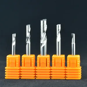 Công cụ cắt kim loại một loạt sáo đơn tinh khiết nhôm CNC Router bit