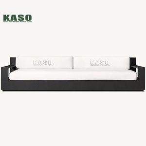 Ensemble <span class=keywords><strong>de</strong></span> <span class=keywords><strong>salon</strong></span> <span class=keywords><strong>de</strong></span> <span class=keywords><strong>jardin</strong></span> modulable <span class=keywords><strong>de</strong></span> luxe, canapé d'angle résistant aux intempéries avec structure en aluminium - Product Image 2
