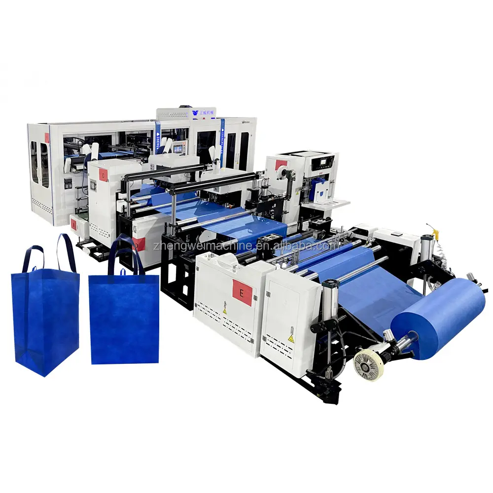 Máquina automática de fabricación de bolsas de compras de tela no tejida/tela no tejida de China