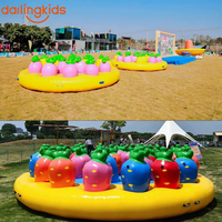 Aire de sport extérieure, grand jeu gonflable de tir à la carotte, jeu de team building, divertissement scolaire, compétition sportive, accessoires de compétition, usine à vendre