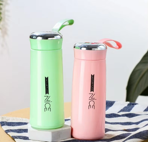 Bouteille d'eau en verre isotherme 400 ml (13 oz) pour le camping, modèle 2026, vente chaude, avec boîte colorée, unisexe - Product Image 3