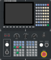 Contrôleur de machine de fraisage CNC 5 axes FINGER avec système d'exploitation RT Linux, écran LCD 10,4 pouces, capacité de programme de 8 Go, garantie de 3 ans