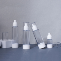 Emballage pour soins de la peau, flacon pompe sans air en plastique de 15 ml, 30 ml, 50 ml, flacon vaporisateur pour le corps de 100 ml, flacon pour lotion, emballage cosmétique