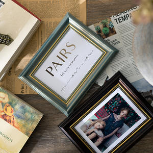 Cadre photo de style européen rétro classique fait à la main présentoir créatif carte postale voyage et famille mémorial <span class=keywords><strong>photos</strong></span> cadre photo - Product Image 2