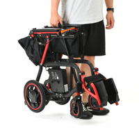 Matériel de réadaptation, fauteuil roulant motorisé léger, fauteuil roulant électrique pliable avec télécommande
