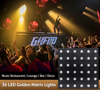 Luz LED Par RGB Profesional de Alta Luminosidad IP33, Matriz Dorada de 36*3W, DMX512 Maestro-Esclavo, 6 Ángulos de Haz, CRI77, para Escenario