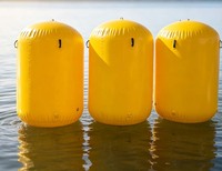 Bouée cylindrique gonflable personnalisée en PVC avec logo pour la marquage des courses nautiques et les régates