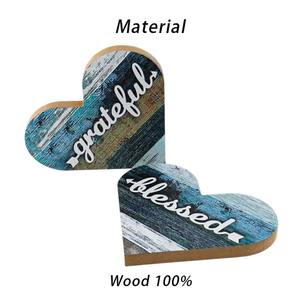 Buatan tangan kualitas tinggi Mini kayu hati cinta huruf hadiah untuk Valentine pasangan DIY liburan & Pesta gantung dekorasi - Product Image 2