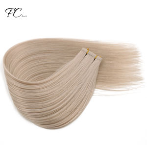 Fine di spessore Doppio Disegnato Portata di Lunga Vita di Alta Qualità Più Popolare di Vendita Calda di Colore Bianco Bionda Trama Della Pelle DELL'UNITÀ di ELABORAZIONE Piatto estensione Dei <span class=keywords><strong>Capelli</strong></span> umani - Product Image 4