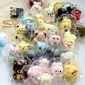 Luckykoo Mini Animali Squishy Giocattoli Antistress Personalizzati Portachiavi Taba Squishy Giocattoli Antistress per <span class=keywords><strong>Bambini</strong></span> - Product Image 6