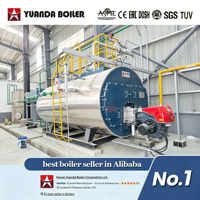 Caldera de vapor industrial automática de 1 a 20 toneladas de gas natural GLP diésel