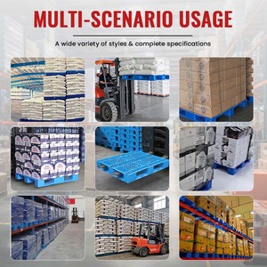 <span class=keywords><strong>Pallet</strong></span> in Plastica HDPE Impilabili Stile Europeo, Resistenti, Industriali, con Ingresso a 4 Vie, per Magazzino - Product Image 4