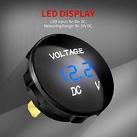 DC 12V 24V Tampilan Pengukur Voltmeter Pengganti Otomotif