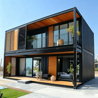 Maisons conteneurs à installation rapide, maison modulaire préfabriquée robuste à double couche, maisons préfabriquées pour chambre, bureau, hôtel