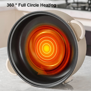 Sartén Eléctrica Multifuncional de 3L 4.6L, Sartén Antiadherente, <span class=keywords><strong>Olla</strong></span> Eléctrica, <span class=keywords><strong>Olla</strong></span> Caliente con Tapa de Vidrio y Vaporera para Cocina - Product Image 4