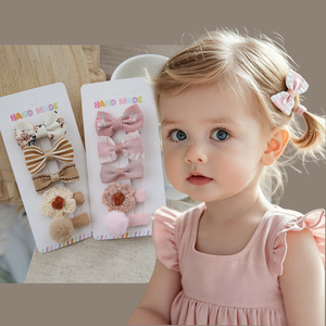 Juego de Cinco Lazos para el Cabello de Niñas, con Flores Dulces y Exquisitas, de Alta Calidad, para el Cabello Rebelde - Product Image 1