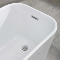 Baignoire autoportante en acrylique Gurgle à isolation supérieure, double couche de rétention de chaleur, surface polie – Fournisseur