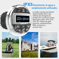 GRANDnavi Marine Radios Haut-parleurs Jouer de la Musique Marine Audio Stéréo Sport Media Player avec FM AM Subwoofer BT sur Bateau Yacht ATV UTV