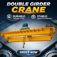 Grue à double poutre de conception supérieure, capacité 20 tonnes, pour poste de travail