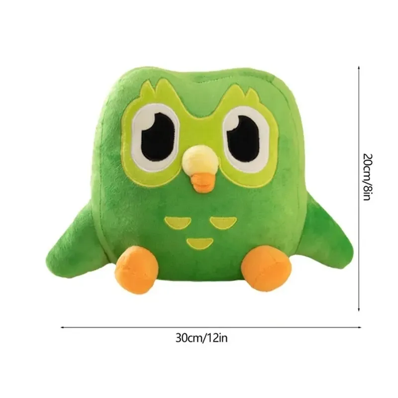 30Cm Nieuwe Groene Uil Pluche Speelgoed Duo Plushie Van Duo De Uil Cartoon Anime Uil Pop Zacht Knuffeldier Kinderen Verjaardagscadeau