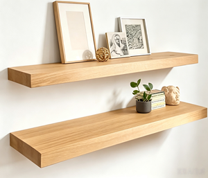 <span class=keywords><strong>Étagère</strong></span> <span class=keywords><strong>murale</strong></span> <span class=keywords><strong>invisible</strong></span> en bois massif, style minimaliste moderne, résistante <span class=keywords><strong>à</strong></span> l'eau, pour bureau, salon, cuisine, salle de bain - Product Image 1