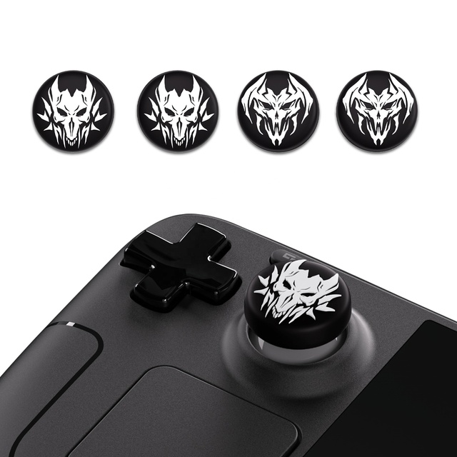 PlayVital Custom Silicone Thumbsticks Grips Joystick Caps Thumb Grip Caps for Steam Deck LCD & OLED & PS Portal