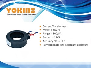 YOKINS, Transformador de Corriente 800/5A, 800A CT para Amperímetro según Modelo IS2705 YOK-RW72, Medición de Corriente Alterna - Product Image 4
