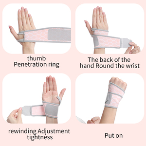 Penyangga Pergelangan Tangan Bernapas, Pembalut Ortopedi untuk Terowongan Karpal, Pelindung Pergelangan Tangan untuk Kebugaran dan Gym - Product Image 5