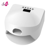 Séchoir à ongles 2-en-1 économique à polymérisation rapide UV LED avec base amovible pour le durcissement du gel d'un seul doigt ou de toute la main
