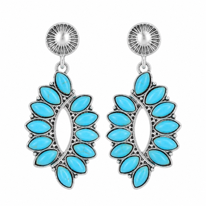 Orecchini a forma di foglia per donna, stile bohémien vintage, accessori per l'uso quotidiano - Product Image 4