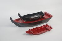 Équipement de restaurant japonais Plateau de service Décoration Bateau à sushi en plastique