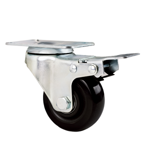 1,5-2 Zoll Schwenkrollen 40-50mm Raddurchmesser PP-Material Schwarz Rot Blau Weiß Orange Trolley Möbelrollen - Product Image 1