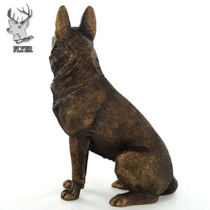 Al Aire Libre Metal Animal perro escultura decoraciones bronce latón <span class=keywords><strong>pastor</strong></span> alemán escultura estatua para la <span class=keywords><strong>venta</strong></span> - Product Image 2