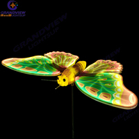 Éclairage paysager décoratif, simulation de dynamique, motif de papillon mobile à LED pour la décoration de jardin et de cour