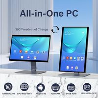 Computadora de Escritorio Todo en Uno de 15.6 Pulgadas con Pantalla Táctil, Panel PC Industrial Android 12 RK3399, 4 GB de RAM/64 GB de ROM, Fabricada en China