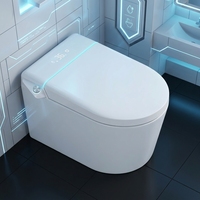 Toilette intelligente électronique en gros certifiée CE, WC mural de luxe moderne avec bidet intelligent pour la distribution