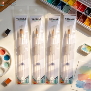Yihuale – Lot <span class=keywords><strong>de</strong></span> 4 pinceaux aquarelle auto-hydratants à réservoir d'eau pour peinture colorée - Product Image 1