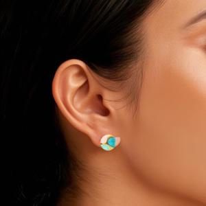 Fashion <b>Stud</b> <b>Earrings</b> 316L Stainless Steel PVD Gold Plating Sustainable Resistant - Product Image 3