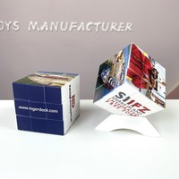 Impression personnalisée Logo Publicité 3x3 Rotation Casse-tête Cubes Jouet Cube de Vitesse Magique Sans Autocollant