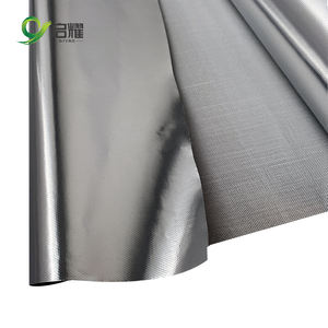 Matériau d'isolation ignifuge <span class=keywords><strong>de</strong></span> classe A, tissu en <span class=keywords><strong>fibre</strong></span> <span class=keywords><strong>de</strong></span> <span class=keywords><strong>verre</strong></span> laminé d'aluminium pour l'isolation des bâtiments ou des équipements - Product Image 3